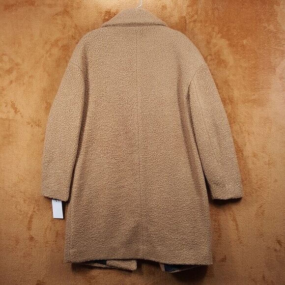 MARC NEW YORK Coat Womens Small Tan Curly Faux Fur Mid Length Teddy LAGUNA - Picture 5 of 9
